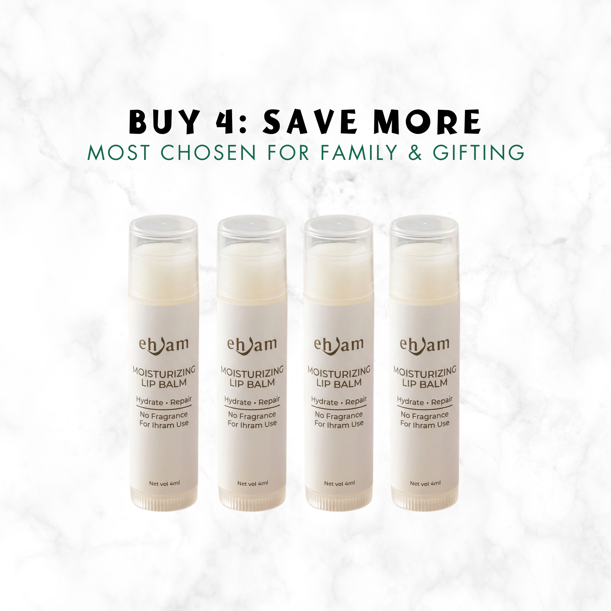 EHRAM Moisturizing Lip Balm